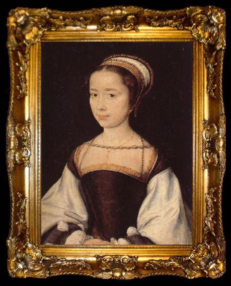framed  CORNEILLE DE LYON A Young Lady, ta009-2